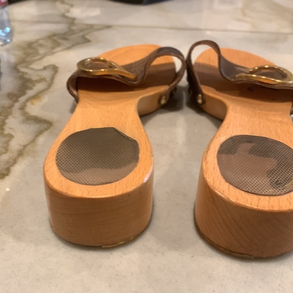 Christian Dior clog slides vintage C & D on camouflage leather good condition - Picture 3 of 6